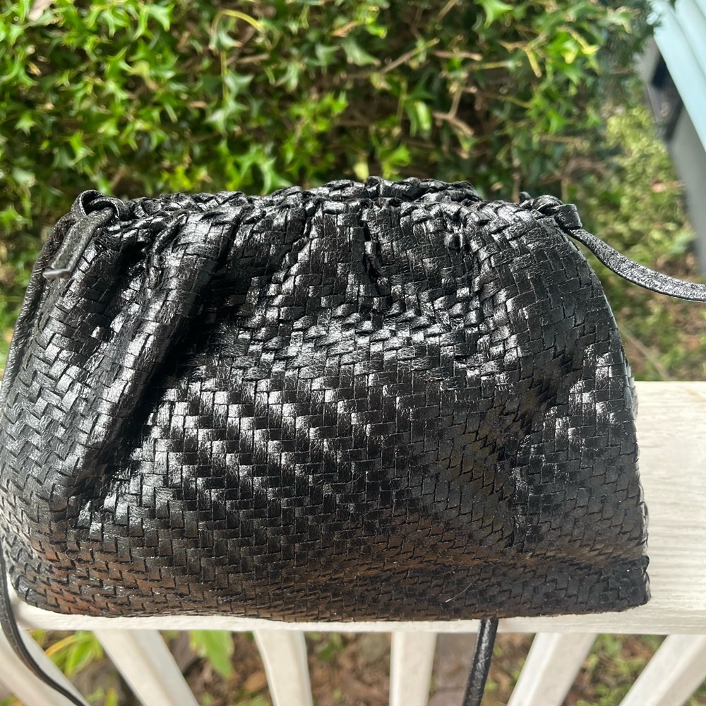 Anthropologie Frankie Clutch Black.